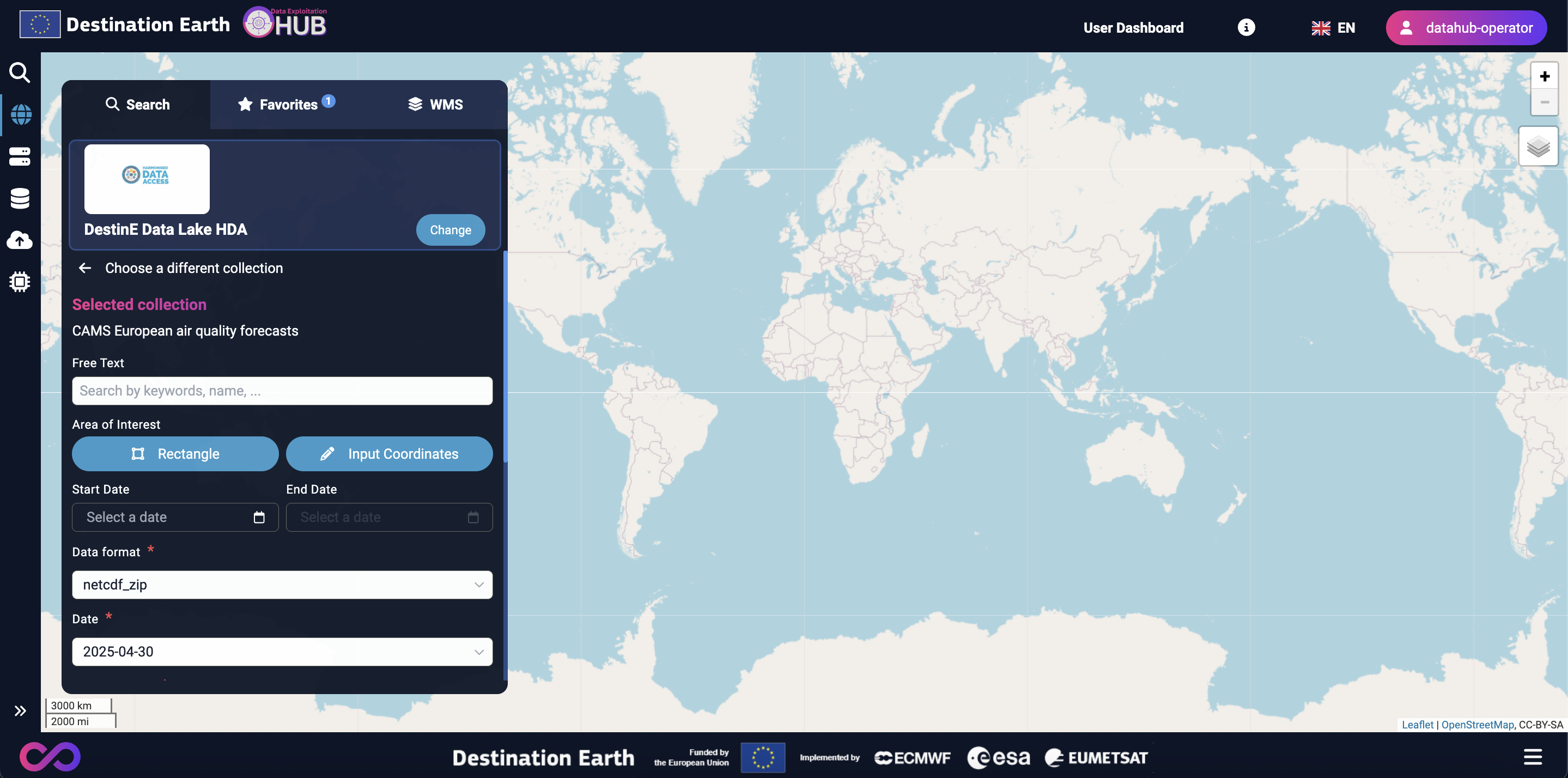 Additional form in search