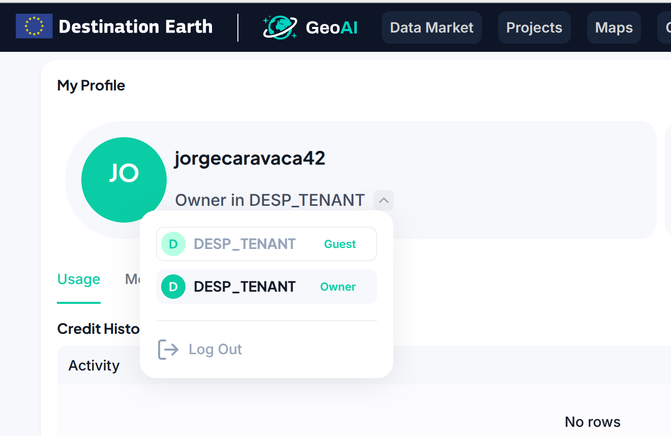Tenant Selector