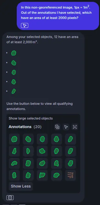 Result: highlight block filtered to the active selection