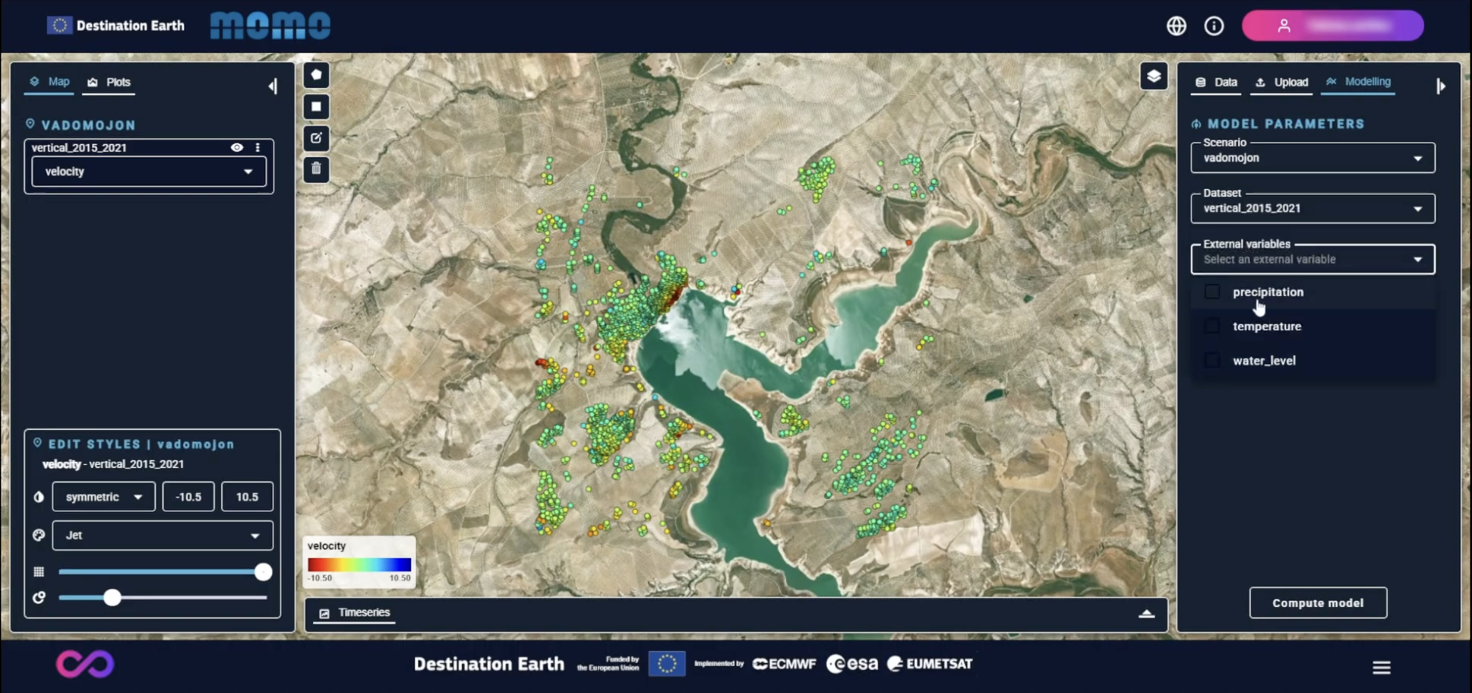 Modelling tab overview in Standard Mode